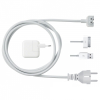Шнур сетевой для зарядный устройств Apple 1,2 м. (белый/европакет)
