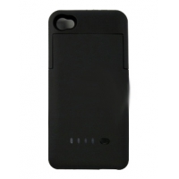Доп. АКБ защитная крышка для iPhone 4/4S "External Battery Case" 1900mAh (черный)