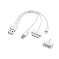 АЗУ 4 в 1 для Apple 8 pin/Apple 30 pin/Samsung Tab/Micro USB 2.1 A (коробка)