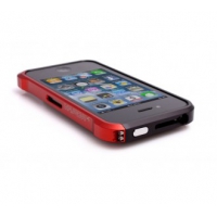 Bumper VAPOR для iPhone 4/4S металл (черный/красный)