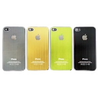 Задняя крышка для iPhone 4S металл (Зеленый) (упаковка прозрачный бокс)