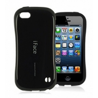Защитная крышка iFace для iPhone 5/5s (черный/коробка)