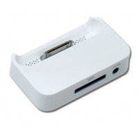 Стакан зарядки для iPhone 4/4s с выходом на наушники RCF-009 (коробка)