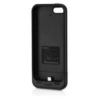 Дополнительная АКБ защитная крышка для iPhone 5/5S "Mophie" 1700mAh (черная/черная)