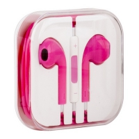 Наушники для iPhone 5/iPad mini/iPad и совместимые (розовые/коробка)