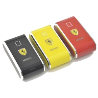 Внешний АКБ "Ferrari" (1 USB выход 1А, 6000 мАч, желтый) (прозрачный бокс)