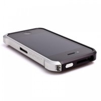Bumper VAPOR для iPhone 4/4S металл (черный/серебро)