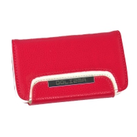 Чехол раскладной органайзер/кошелек на магните для iPhone 4/4S (кожа/розовый)