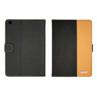 Чехол/книжка для iPad 2/3/4 "RICH BOSS" (кожа, черный/коричневый)