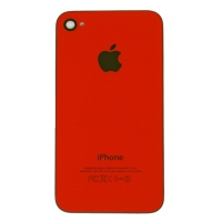 Задняя крышка для iPhone 4 копия (Красный) (упаковка прозрачный бокс)