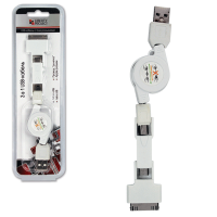 USB Дата-кабель "LP" 3 в 1 (micro USB/mini USB/iPhone)