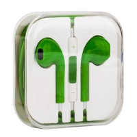 Наушники для iPhone 5/iPad mini/iPad и совместимые (зеленые/коробка)