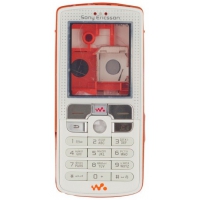 Корпус SonyEricsson W800 (белый/оранжевый) HIGH COPY