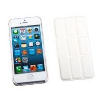 Защитная крышка для iPhone 5/5S "Smart Shell" пластик+кожа (белая)