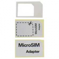 Адаптер Micro Sim для iPhone 5/4/4S белый
