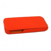 Чехол для iPhone 5/5s "FIGO" раскладной кожа (оранжевый)
