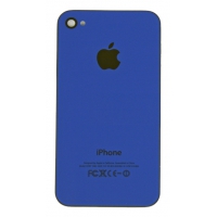 Задняя крышка для iPhone 4 копия (Синий) (упаковка прозрачный бокс)