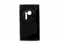 Силиконовый чехол для Nokia Lumia 1020 TPU Case (черный матовый)