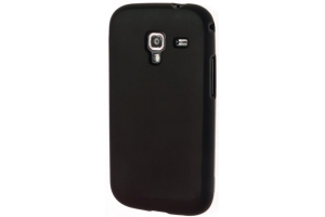 Силиконовый чехол для Samsung i8160 TPU Case (черный матовый)