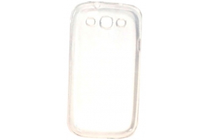 Силиконовый чехол для Samsung i9300 Galaxy SIII TPU Case (белый прозрачный)