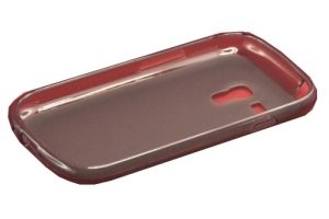 Силиконовый чехол на Samsung i8190 Galaxy SIII mini TPU Case (черный прозрачный) 