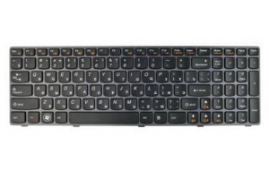 Клавиатура для Lenovo IdeaPad G570 B570 Z570 (коричневая) 