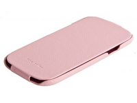 Чехол для Samsung i9300 "HOCO" раскладной (кожа/розовый)