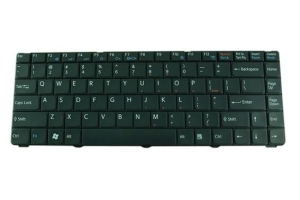 Клавиатура для Sony Vaio VGN-NS с рамкой (чёрная) 