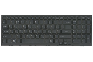 Клавиатура для Sony Vaio VPC-EH с рамкой (чёрная) 