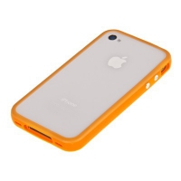 Чехол/накладка "LP" Bumpers для iPhone 4/4S (оранжевый/желтый)