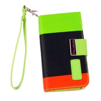Чехол для iPhone 5/5S "KLD Colorful Leather Wallet Pouch Case" Army Green