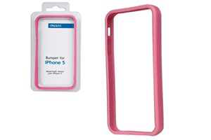 Bumper CLEAVE для iPhone 5 металл/винты (розовый)