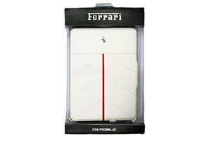 Чехол/книжка для iPad 2/3/4 "Ferrari" раскладной кожа (белый)