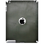 Наклейка для iPad 2 карбон 3D (чёрный)