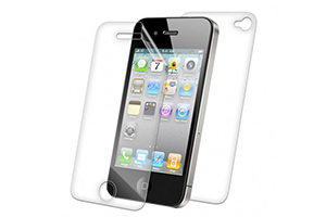 Защитная пленка "LP" для iPhone 5/5s (двойная/прозрачная) задняя крышка + тачскрин