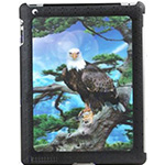 Защитная крышка для iPad 2 "3D орел" (пластик)