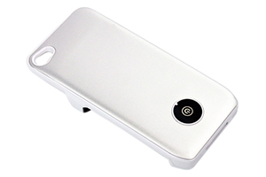 Дополнительная АКБ защитная крышка для iPhone 4/4S "N-Y-X" 1800mA (матовая белая)