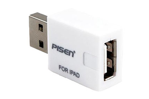 USB адаптер PISEN для зарядки iPad (все версии) от USB разъема ПК (преобразователь тока) (европакет)