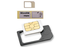 Адаптер Micro Sim для iPhone 5/4/4S черный