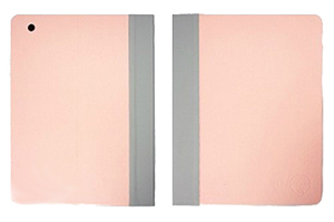 Чехол для iPad 2/3/4 "OZAKI" iCoat раскладной кожа (розовый/серый)