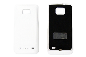 Дополнительная АКБ защитная крышка для Samsung i9100 "N-Y-X" 2100mA (матовый белый)