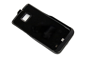 Дополнительная АКБ защитная крышка для Samsung i9100 "N-Y-X" 2100mA (матовый черный)