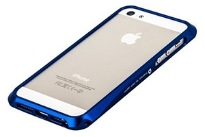 Bumper CLEAVE для iPhone 5 металл/раздвижной (синий)
