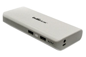 Внешний АКБ "Golike" GLK-568 (2 USB выхода 1А + 2А, 12800 мАч, белый) (коробка)