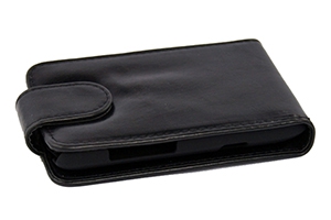 Чехол для HTC Titan раскладной (кожа/черный)