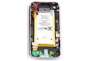 Корпус для iPhone 3G 16Gb (шлейфом наушников, шлейфом зарядки, аккумулятором) (белый) Оригинал
