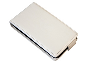 Чехол для Nokia 603 раскладной (кожа/белый)