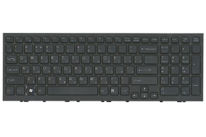 Клавиатура для Sony Vaio VPC-EH с рамкой (чёрная)