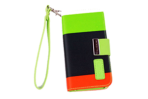 Чехол для iPhone 5/5S "KLD Colorful Leather Wallet Pouch Case" Army Green