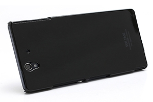 Защитная крышка для Sony Xperia Z1 (L39H) ультратонкая (черная/бокс)